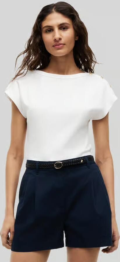 Tommy Hilfiger regular fit T-shirt van puur katoen met knoopdetails - Foto 2