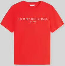 Tommy Hilfiger regular fit T-shirt van puur katoen met logoprint - Foto 2