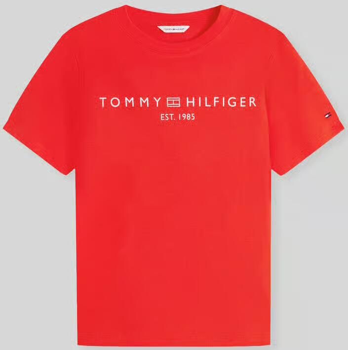 Tommy Hilfiger regular fit T-shirt van puur katoen met logoprint - Foto 2