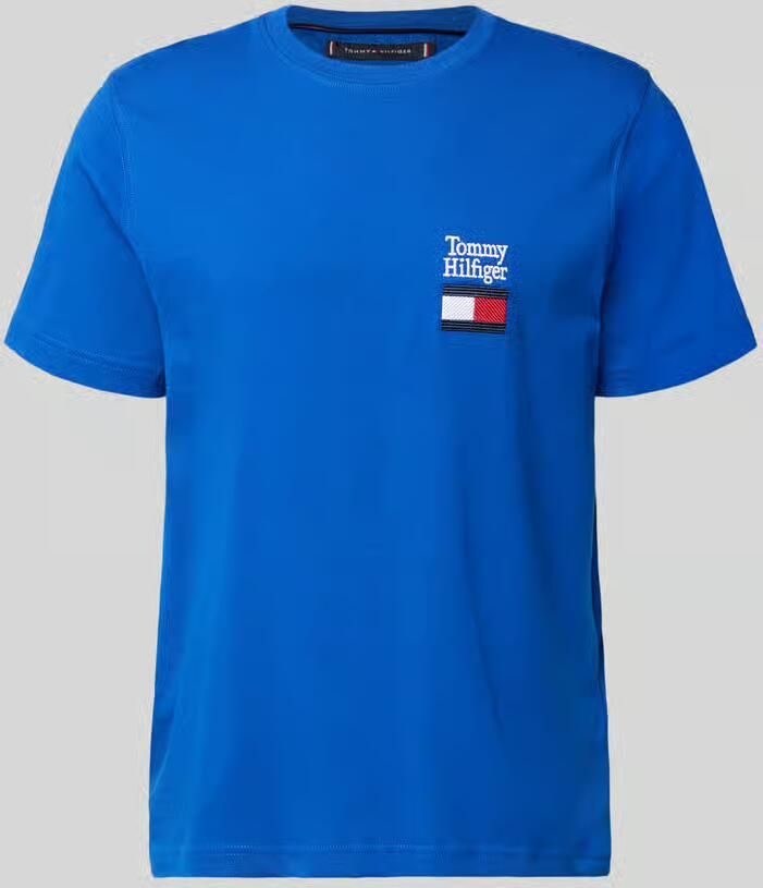 Tommy Hilfiger Regular fit T-shirt van puur katoen model 'BRAND LOVE TEXT' - Foto 2