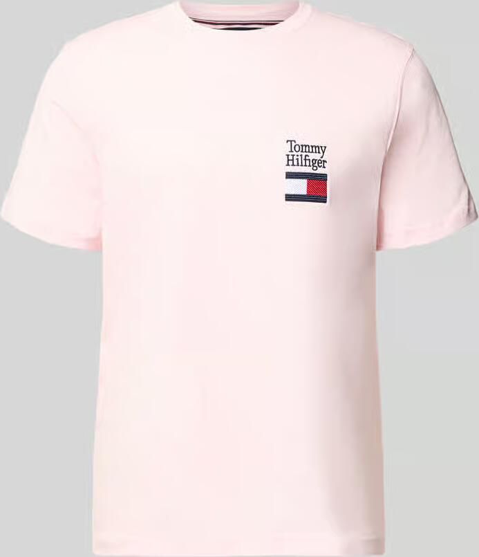 Tommy Hilfiger Regular fit T-shirt van puur katoen model 'BRAND LOVE TEXT' - Foto 2