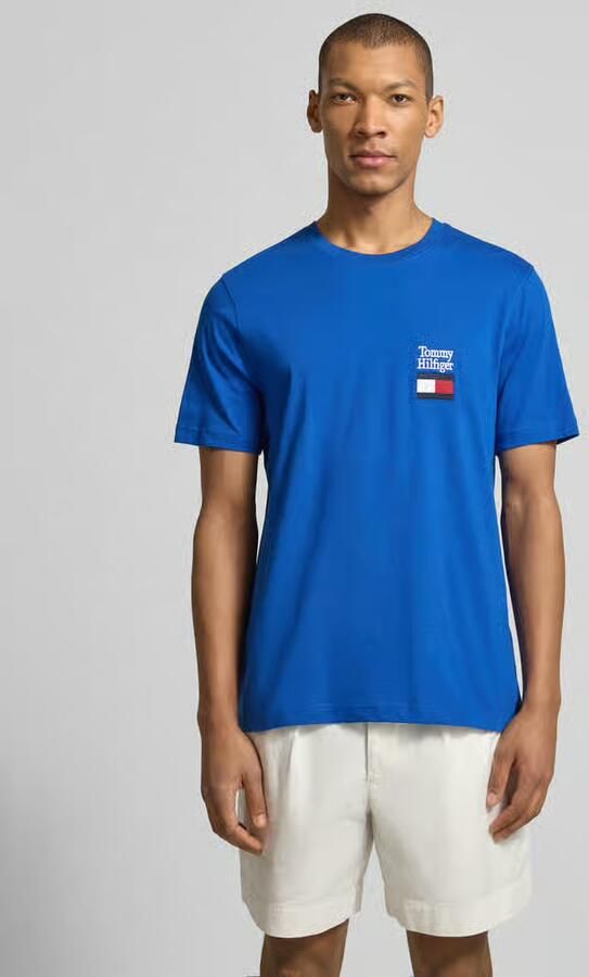 Tommy Hilfiger Regular fit T-shirt van puur katoen model 'BRAND LOVE TEXT' - Foto 3