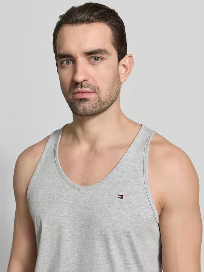 Tommy Hilfiger Regular fit tanktop van puur katoen in een set van 3 stuks - Foto 2