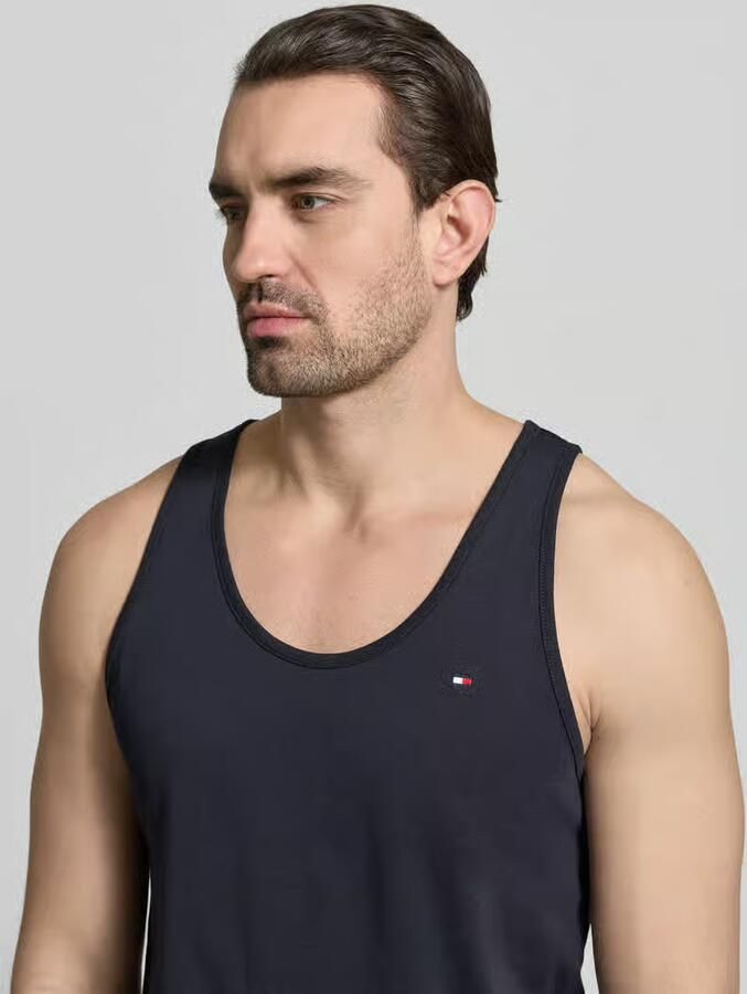 Tommy Hilfiger Regular fit tanktop van puur katoen in een set van 3 stuks - Foto 2