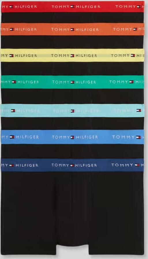 Tommy Hilfiger Regular fit trunks van katoenmix in een set van 7 - Foto 2