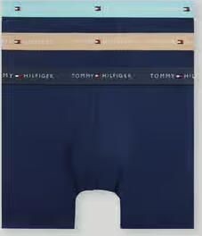 Tommy Hilfiger regular fit trunks van katoenmix in set van 3