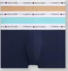 Tommy Hilfiger regular fit trunks van katoenmix in set van 3