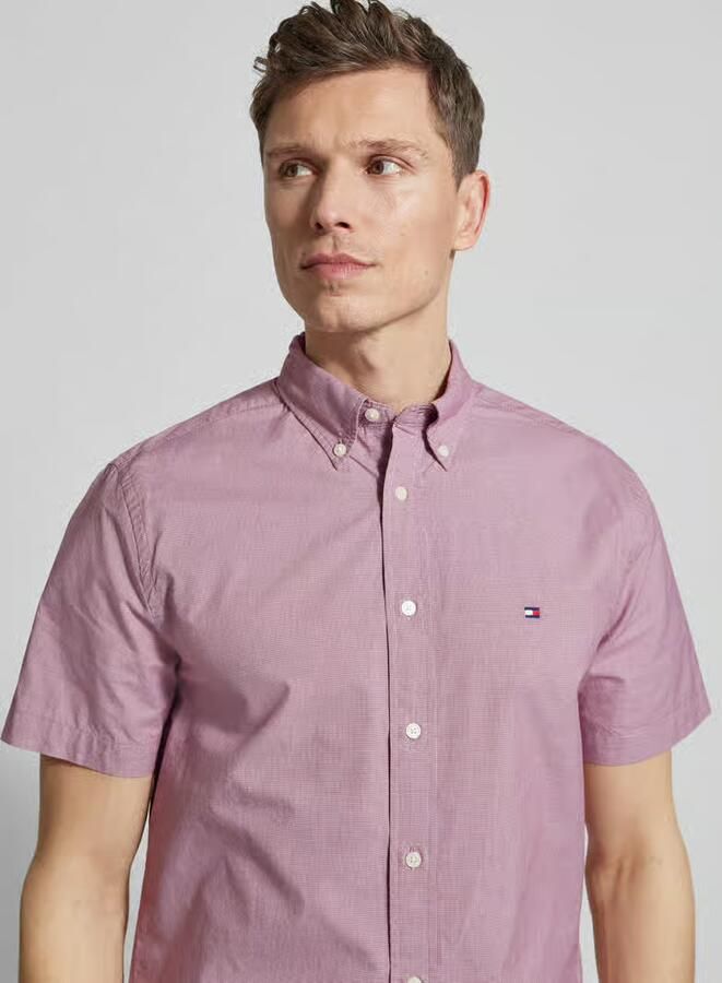 Tommy Hilfiger Regular Fit vrijetijdshemd van puur katoen