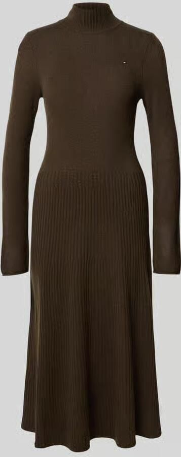 Tommy Hilfiger Gebreide jurk SOFT WOOL LS MOCK-NK SWT DRESS - Foto 7