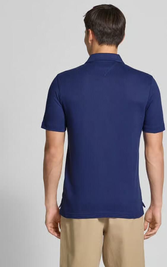 Tommy Hilfiger Regular fit vrijetijdsoverhemd met mesh structuur
