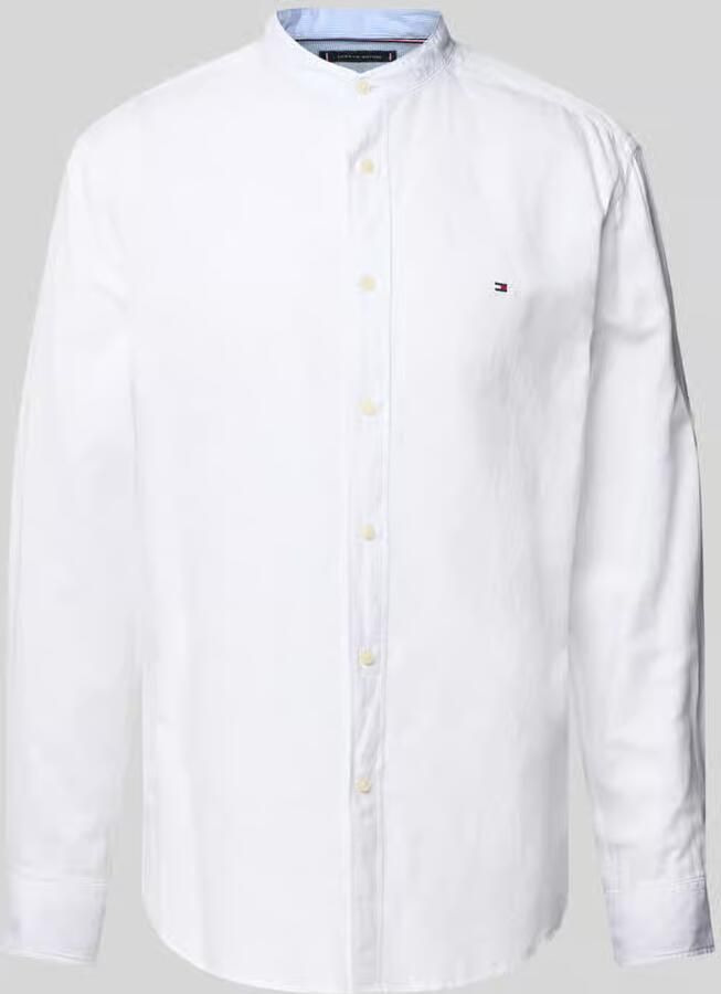 Tommy Hilfiger Regular fit vrijetijdsoverhemd van een mix van katoen en linnen - Foto 2