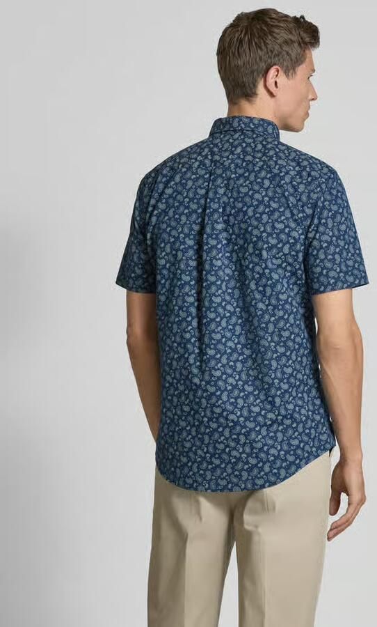 Tommy Hilfiger Regular fit vrijetijdsoverhemd van een mix van katoen en linnen