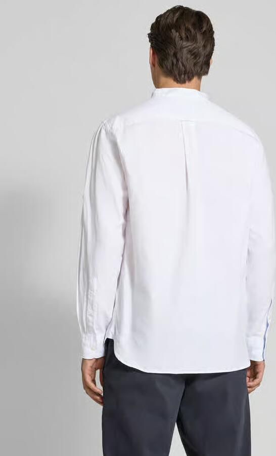Tommy Hilfiger Regular fit vrijetijdsoverhemd van een mix van katoen en linnen - Foto 4