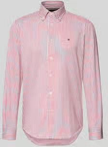 Tommy Hilfiger Regular fit vrijetijdsoverhemd van katoenmix