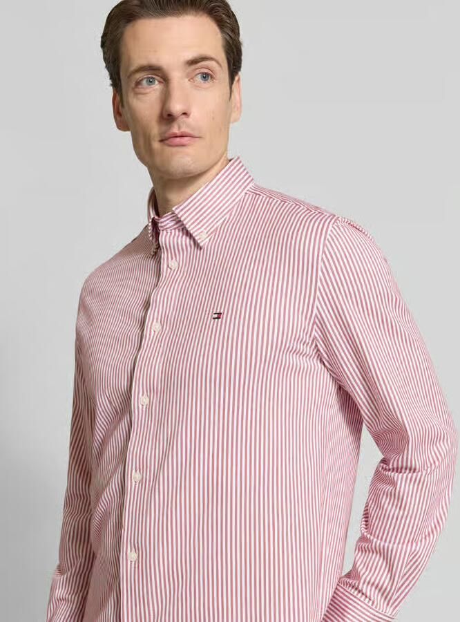 Tommy Hilfiger Regular fit vrijetijdsoverhemd van katoenmix