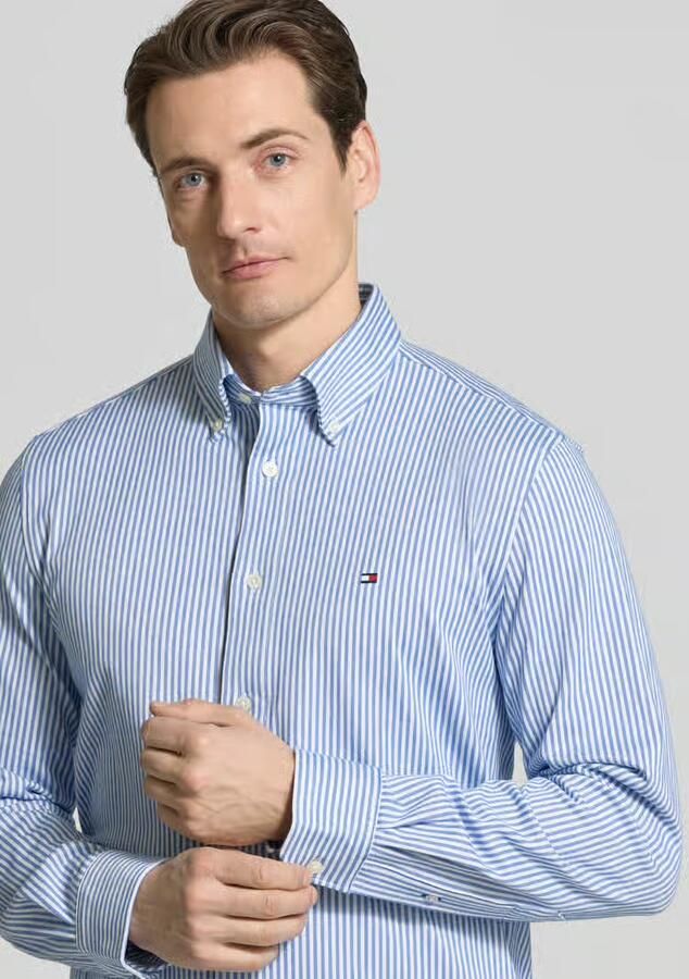 Tommy Hilfiger Regular fit vrijetijdsoverhemd van katoenmix