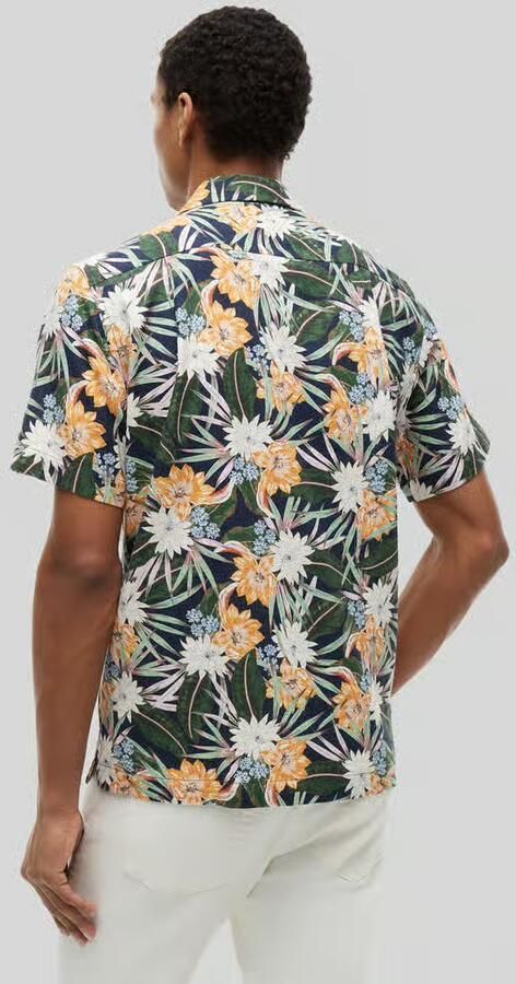 Tommy Hilfiger regular fit vrijetijdsoverhemd van katoenmix