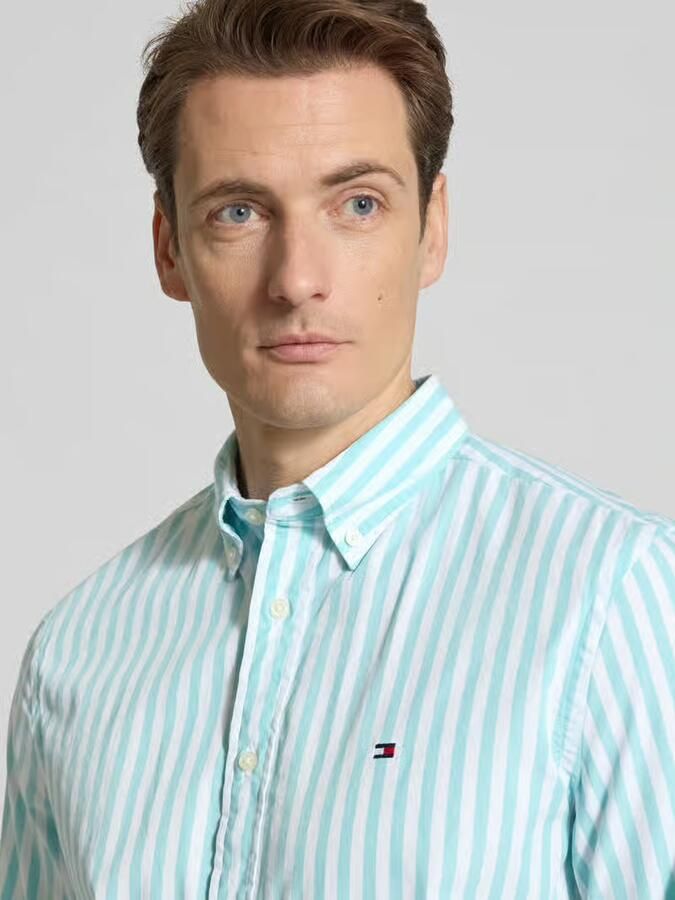 Tommy Hilfiger Regular fit vrijetijdsoverhemd van katoenpopeline