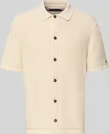Tommy Hilfiger regular fit vrijetijdsoverhemd van mix van biologisch katoen