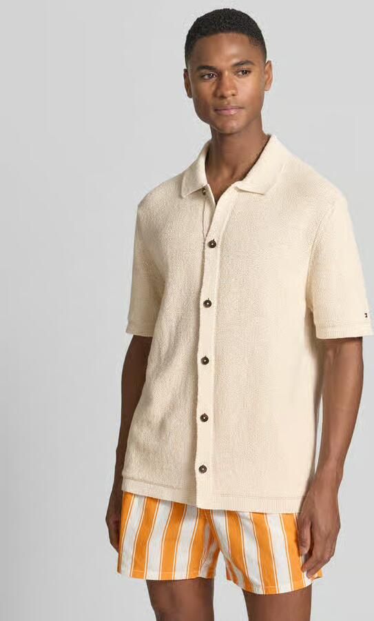 Tommy Hilfiger regular fit vrijetijdsoverhemd van mix van biologisch katoen - Foto 3