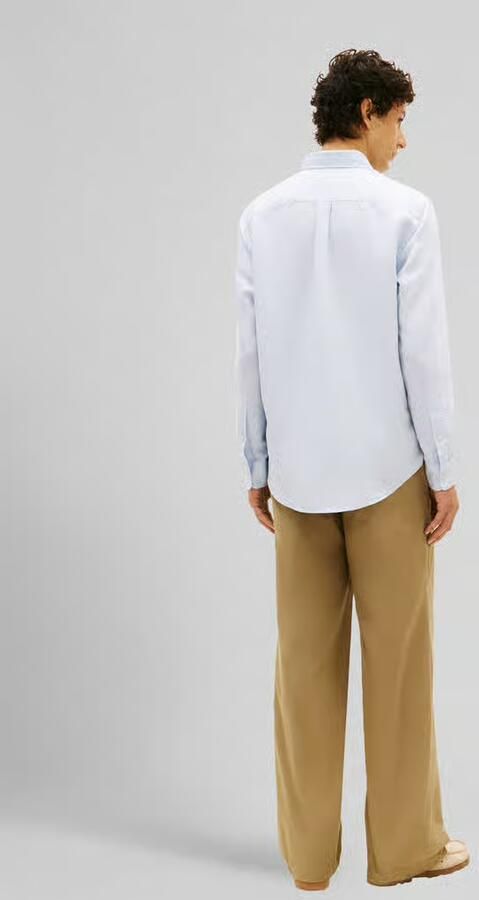 Tommy Hilfiger regular fit vrijetijdsoverhemd van mix van katoen en linnen - Foto 2