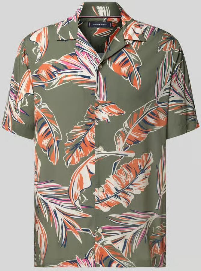 Tommy Hilfiger Overhemd met korte mouwen LIGHTWEIGHT LEAF AOP SS SHIRT - Foto 9