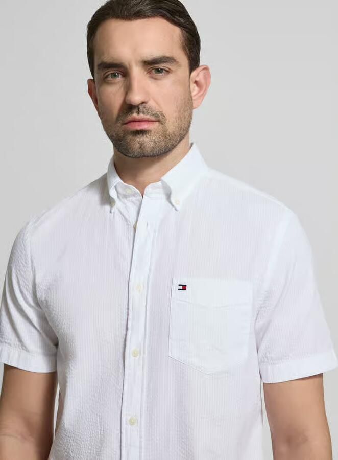 Tommy Hilfiger regular fit vrijetijdsoverhemd van puur katoen