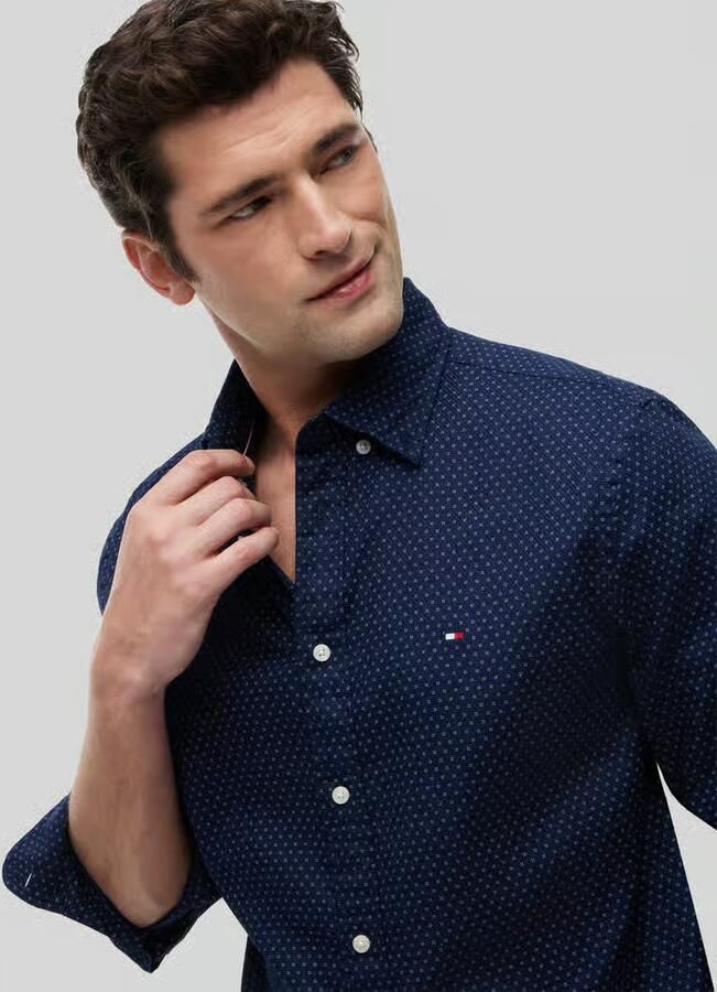 Tommy Hilfiger regular fit vrijetijdsoverhemd van puur katoen