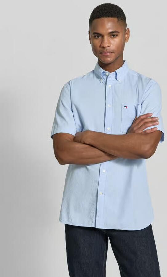 Tommy Hilfiger regular fit vrijetijdsoverhemd van puur katoen - Foto 4