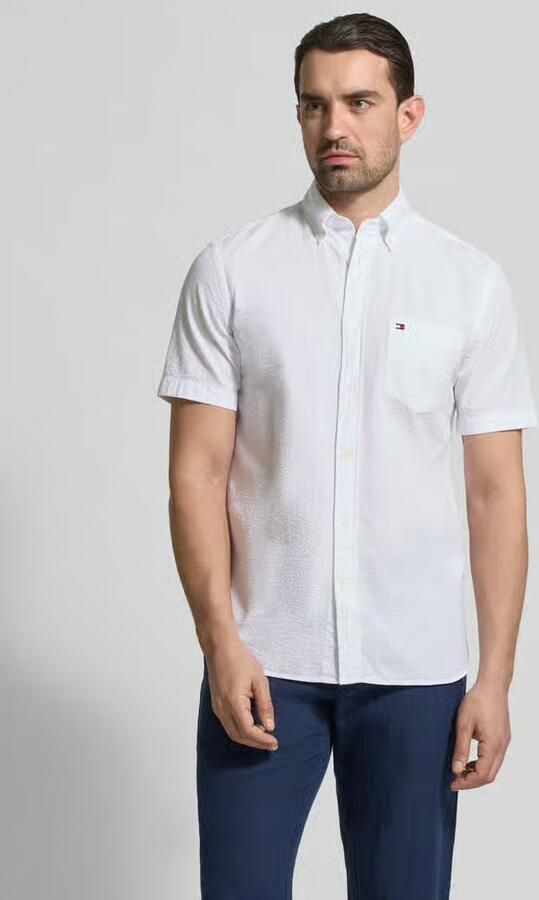 Tommy Hilfiger regular fit vrijetijdsoverhemd van puur katoen - Foto 4
