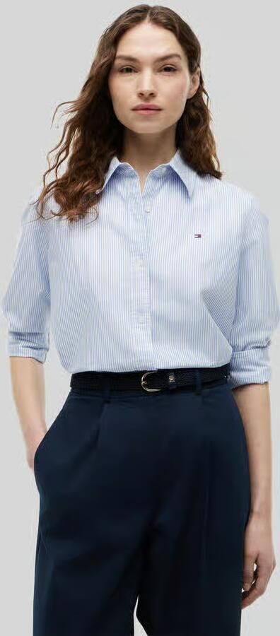 Tommy Hilfiger Overhemdblouse OXFORD RELAXED FIT SHIRT met blousekraag en borduursel - Foto 11