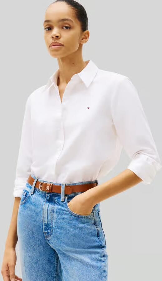 Tommy Hilfiger Overhemdblouse OXFORD RELAXED FIT SHIRT met blousekraag en borduursel - Foto 6