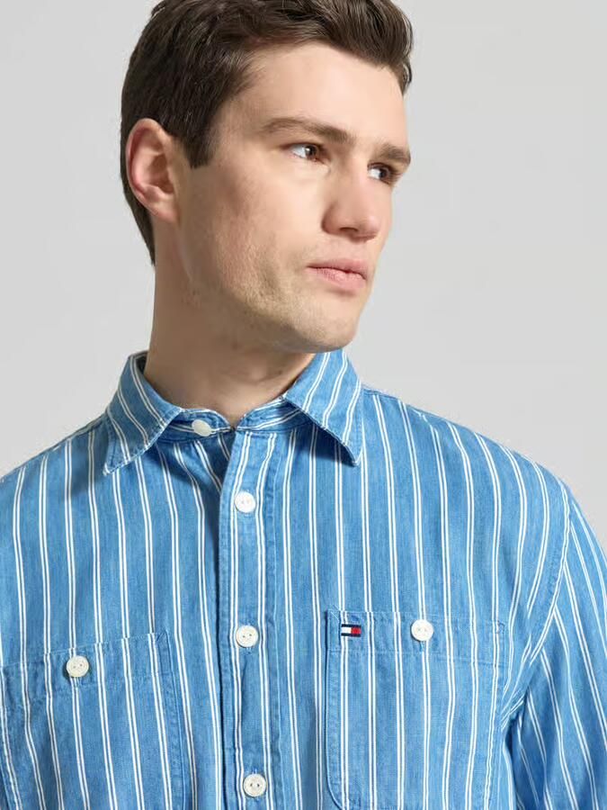 Tommy Hilfiger regular fit vrijetijdsoverhemd van puur katoen model 'CHAMBRAY'