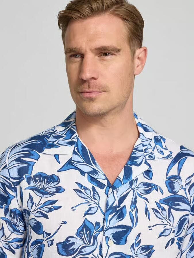 Tommy Hilfiger regular fit vrijetijdsoverhemd van puur linnen