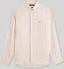 TOMMY HILFIGER Heren Overhemden Linen Bengal Stripe Rf Shirt Zand - Foto 6