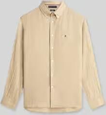 TOMMY HILFIGER Heren Overhemden Pigment Dyed Li Solid Rf Shirt Beige - Foto 11