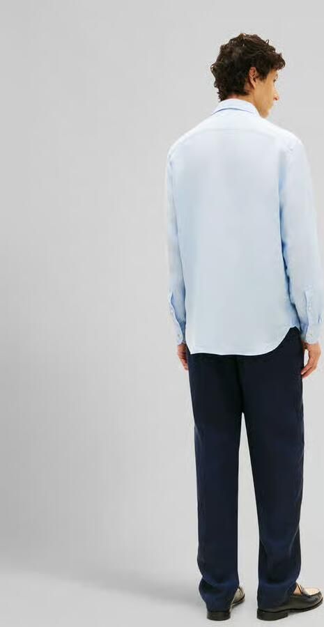 TOMMY HILFIGER Heren Overhemden Pigment Dyed Li Solid Rf Shirt Lichtblauw - Foto 10