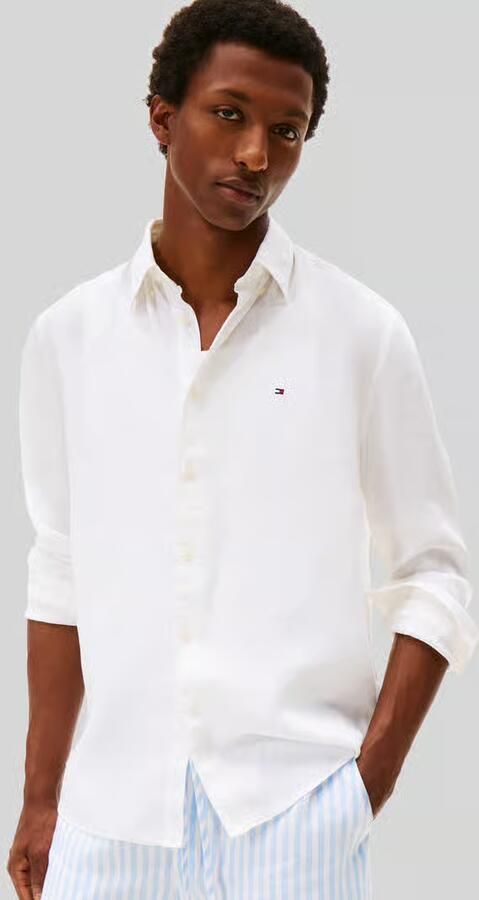 Tommy Hilfiger regular fit vrijetijdsoverhemd van puur linnen - Foto 4