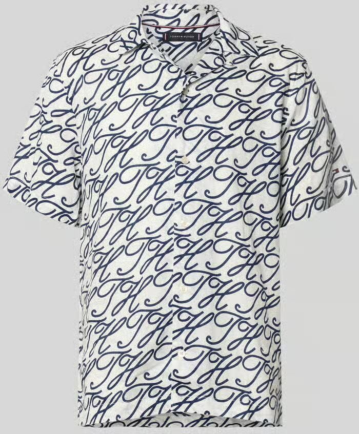 Tommy Hilfiger regular fit vrijetijdsoverhemd van puur linnen model 'LINEN CAMP COLLAR' - Foto 2