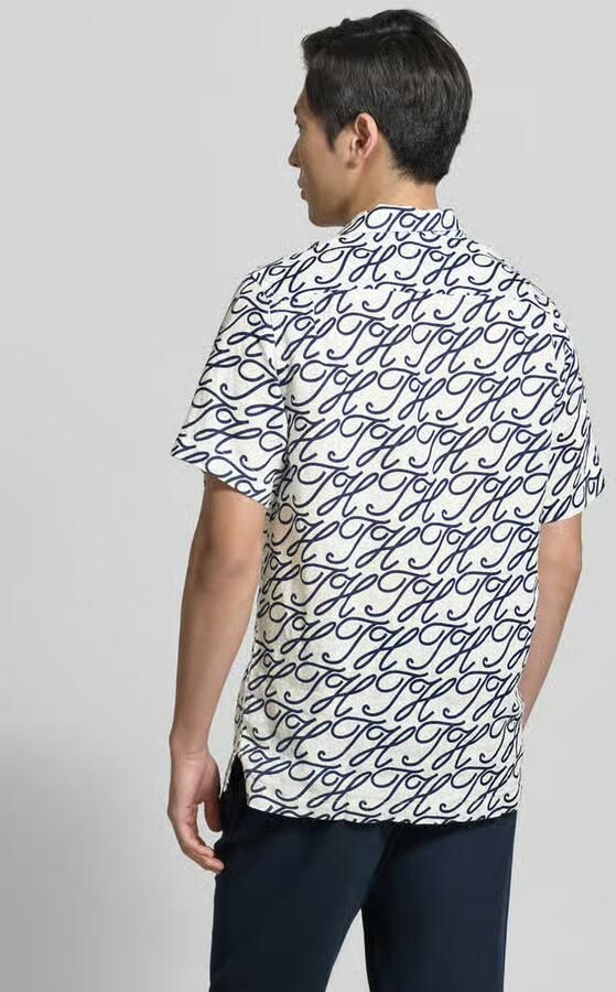 Tommy Hilfiger regular fit vrijetijdsoverhemd van puur linnen model 'LINEN CAMP COLLAR' - Foto 3