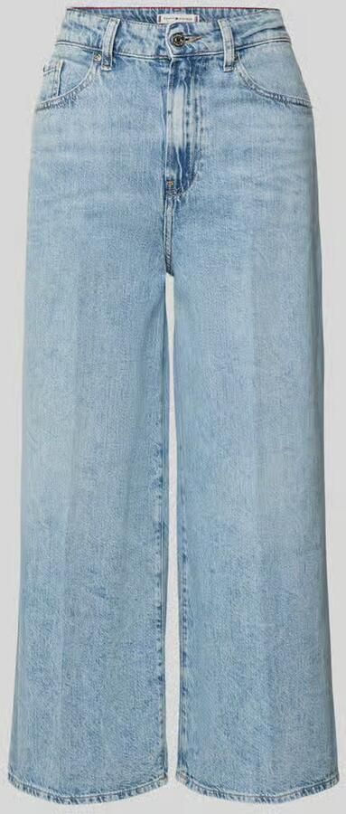 Tommy Hilfiger Wijde jeans WIDE LEG HIGH WAIST met logo-badge in blauwe wassing - Foto 2