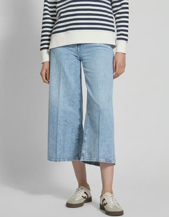 Tommy Hilfiger Wijde jeans WIDE LEG HIGH WAIST met logo-badge in blauwe wassing - Foto 3