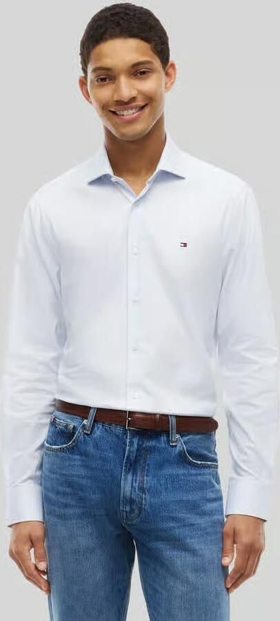 Tommy Hilfiger Regular Fit zakelijk overhemd met afgeronde zoom - Foto 3