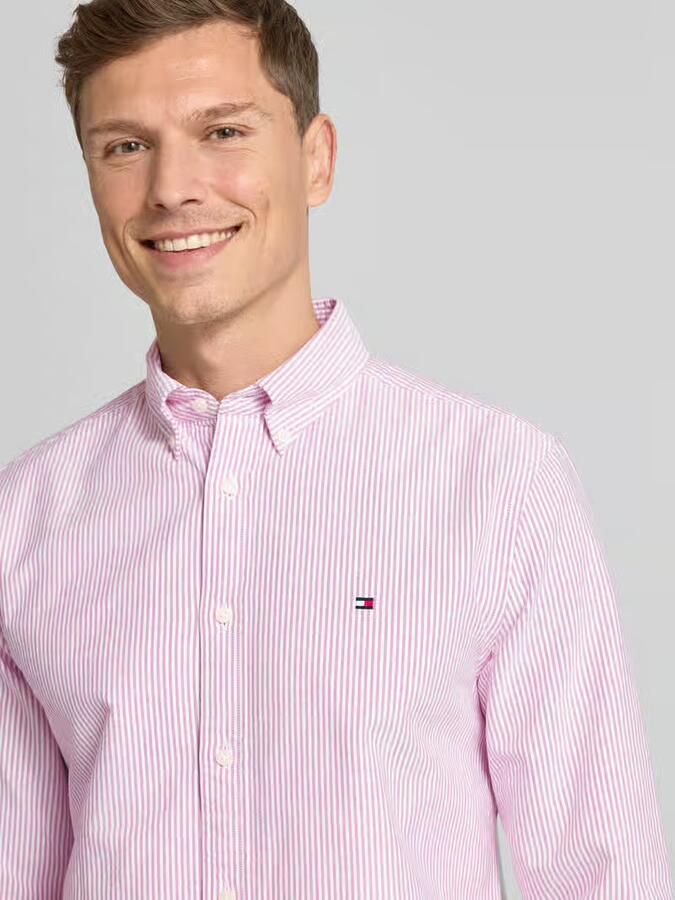 Tommy Hilfiger Regular fit zakelijk overhemd van puur katoen - Foto 2