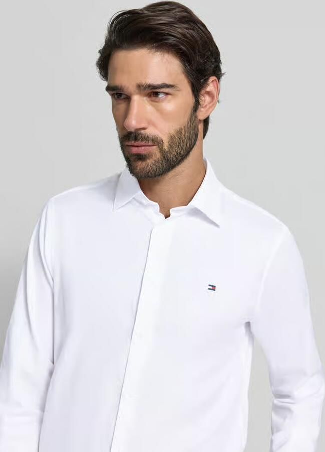 Tommy Hilfiger Regular fit zakelijk overhemd van puur katoen - Foto 2