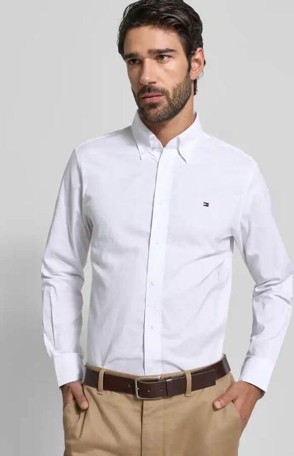 Tommy Hilfiger Regular fit zakelijk overhemd van puur katoen - Foto 2