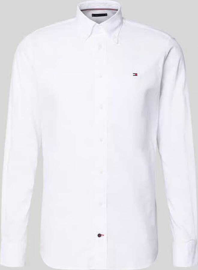 Tommy Hilfiger Regular fit zakelijk overhemd van puur katoen