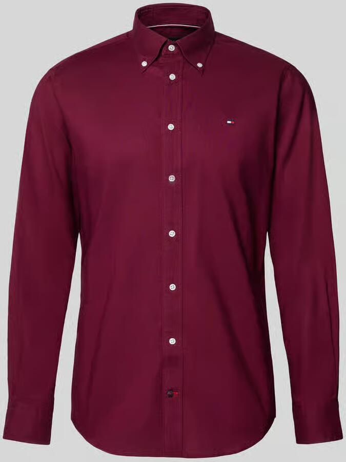 Tommy Hilfiger Regular fit zakelijk overhemd van puur katoen