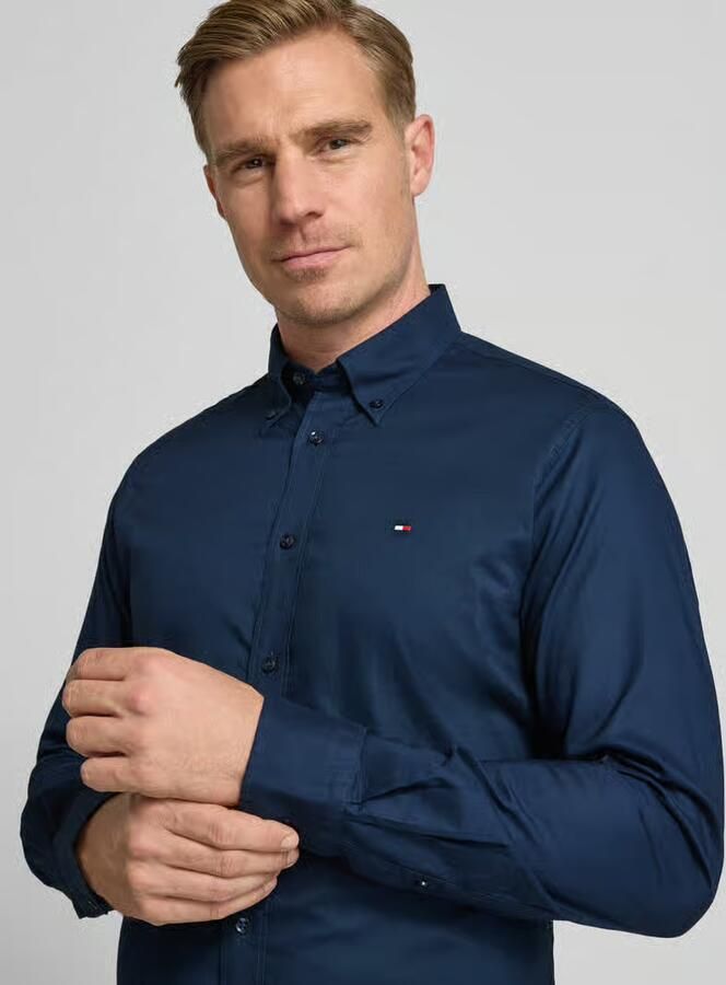Tommy Hilfiger Regular fit zakelijk overhemd van puur katoen - Foto 2