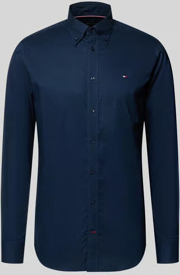 Tommy Hilfiger Regular fit zakelijk overhemd van puur katoen